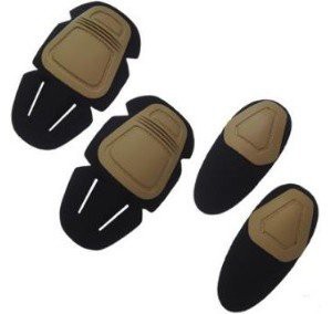Комплект наколенники и налокотники Upgrade Version Combat Uniform для вставки в одежду, Койот (0025T)